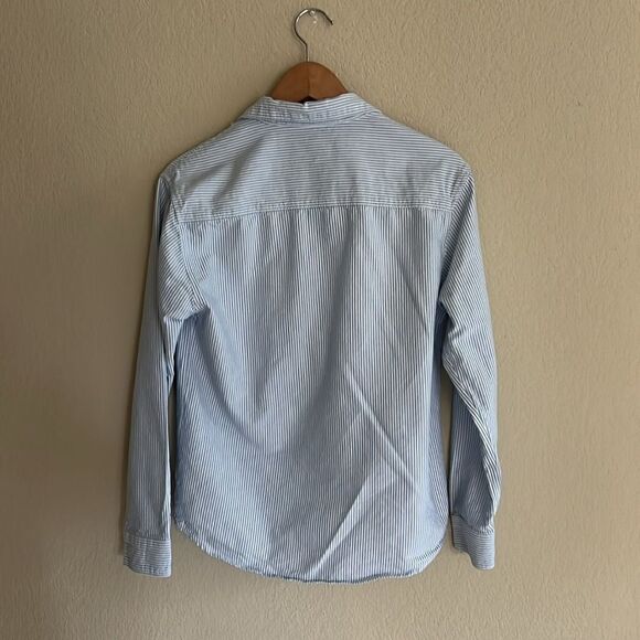 Zara STRIPED OXFORD SHIRT size 14 - Picture 8 of 13